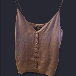 Topshop Women's Chocolate Satin Camisole